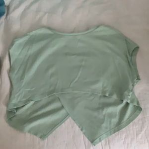 Croppped Mint Green Shirt